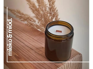 MLEKO & MIÓD 180ml świeca sojowa